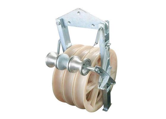 Galvanized Transmission Conductor Stringing Block Pulley
